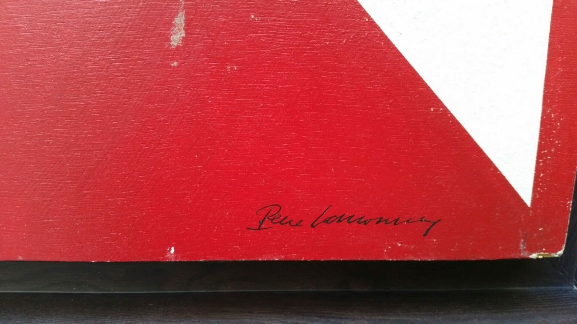 René LAMOUREUX – Géométrie, 1970 – Peinture signée