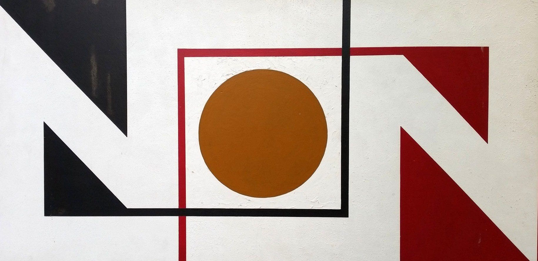 René LAMOUREUX – Géométrie, 1970 – Peinture signée