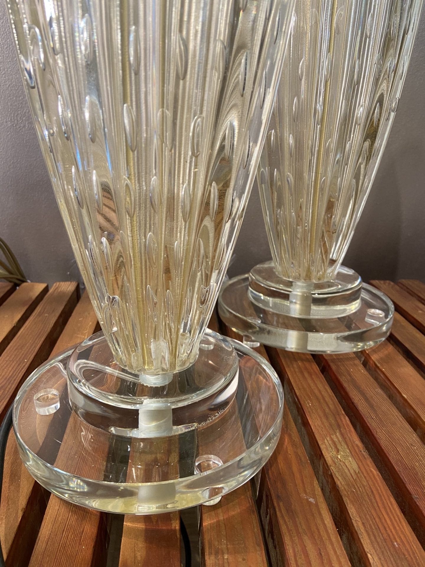 Stephano Toso – Paire de lampes – Murano