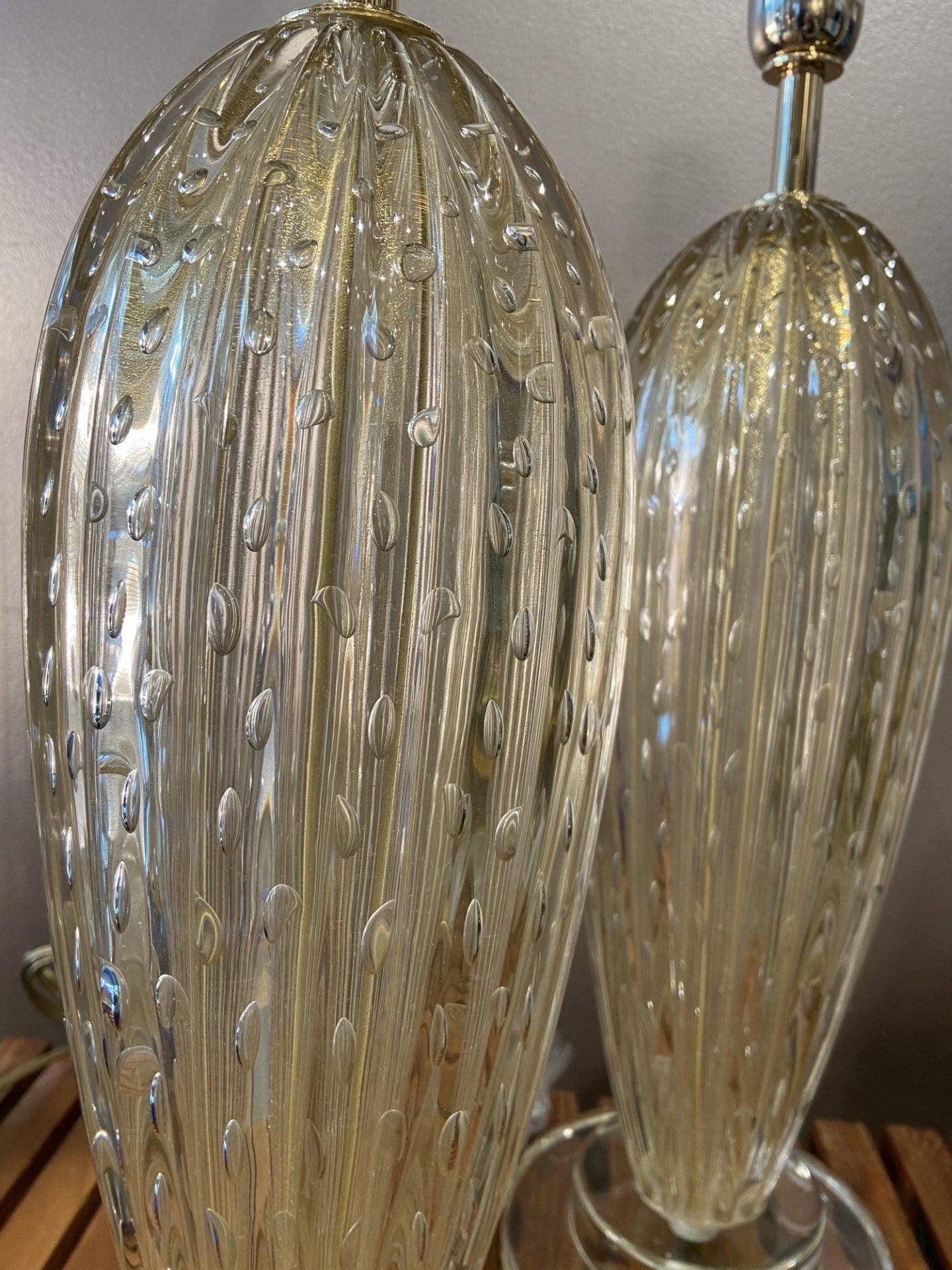 Stephano Toso – Paire de lampes – Murano
