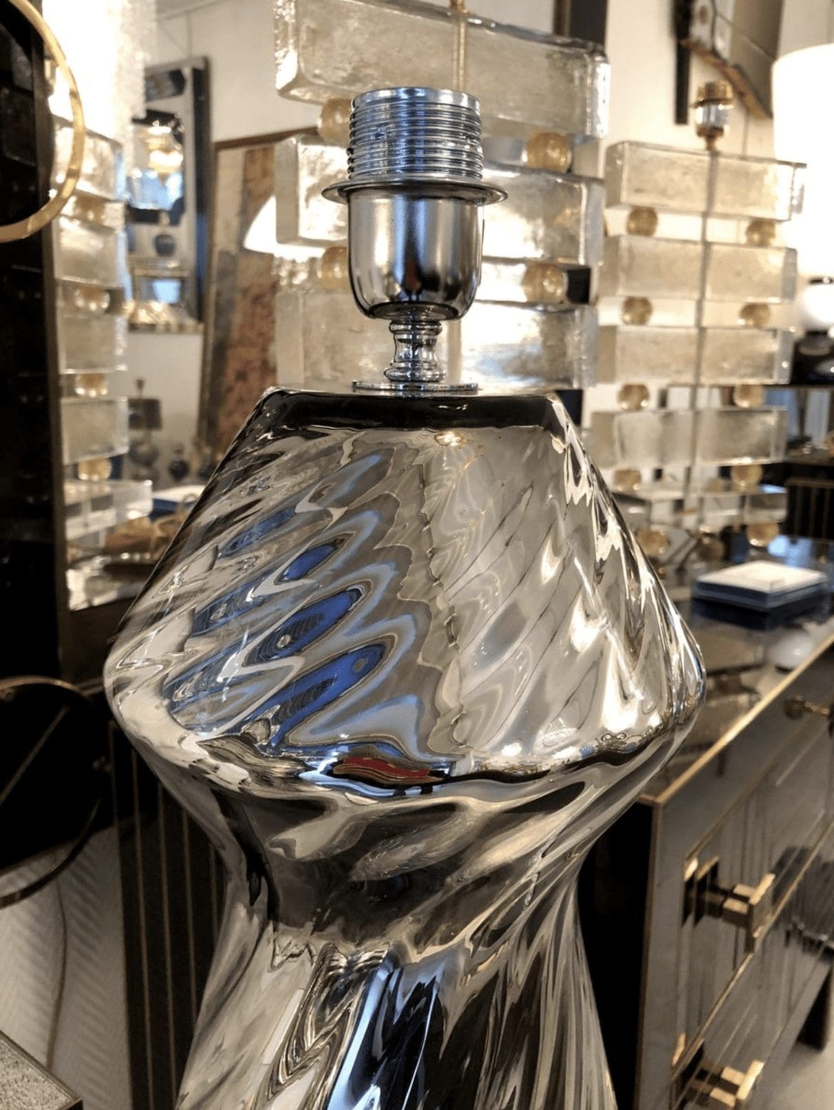 Travail Italien – Lampes en Verre Murano – 1985
