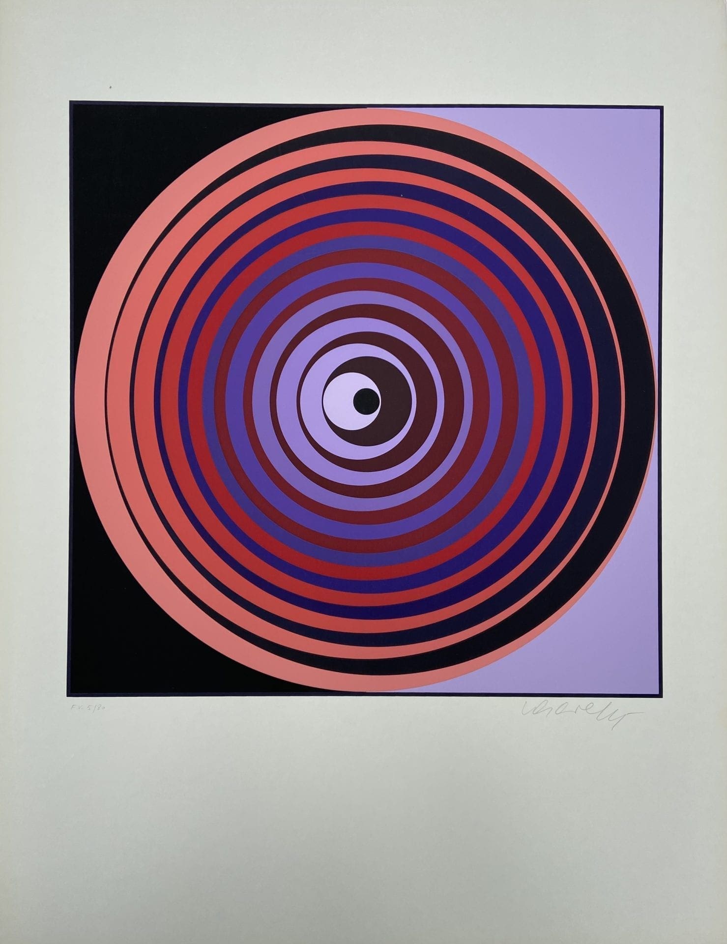 Vasarely – Cinétique 2 – Sérigraphie