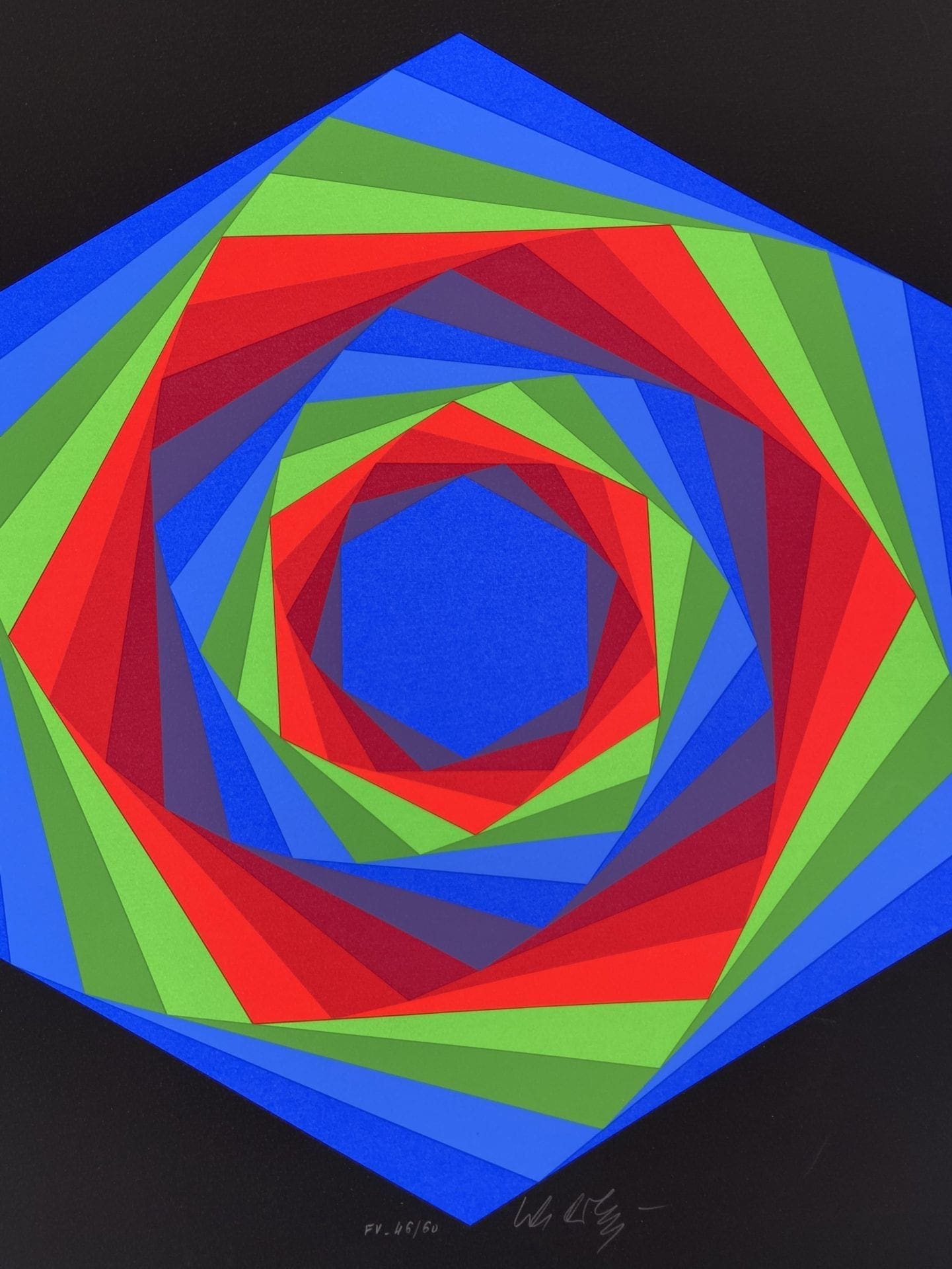Vasarely – Cinétique 7 – Sérigraphie