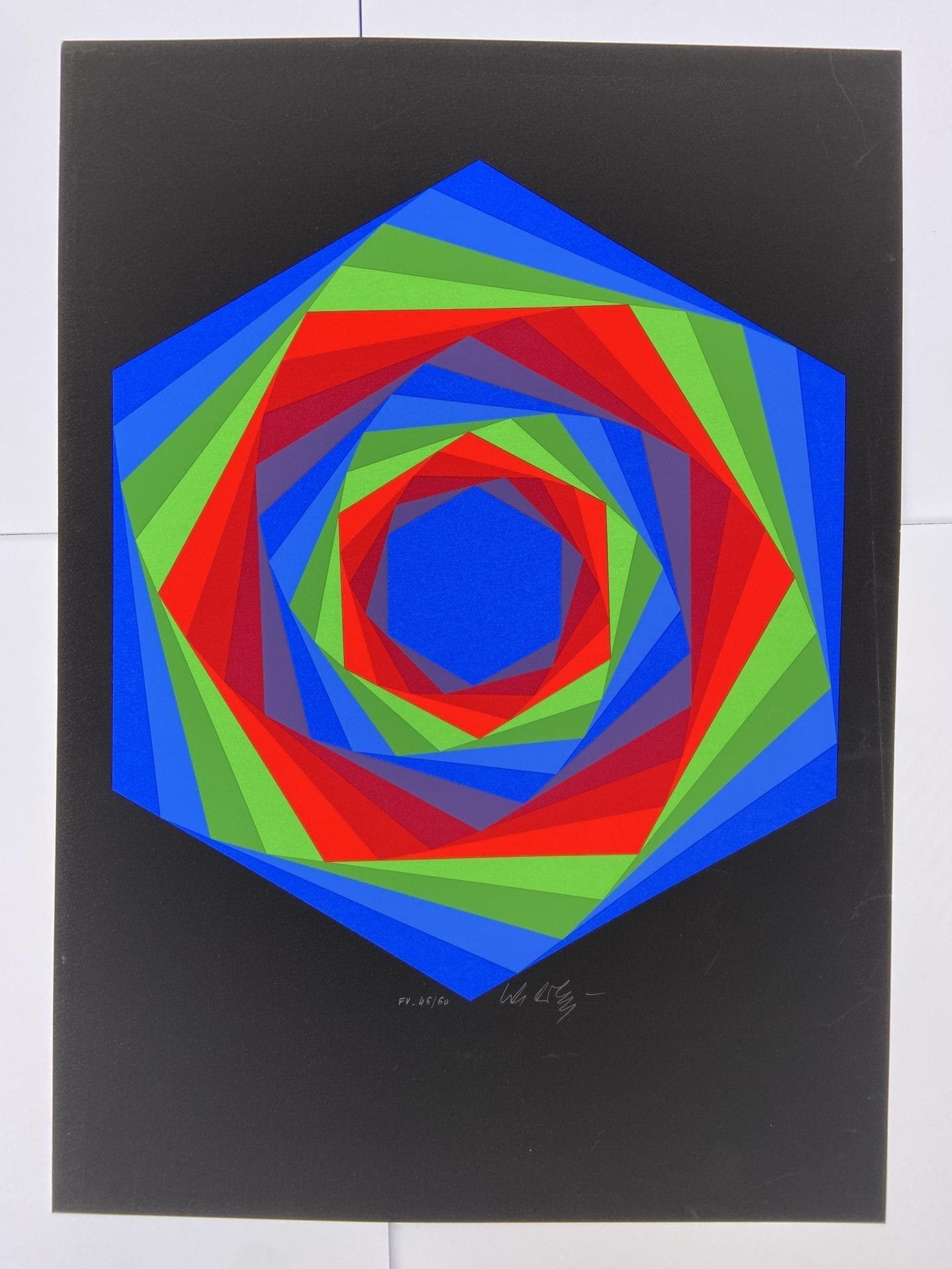 Vasarely – Cinétique 7 – Sérigraphie