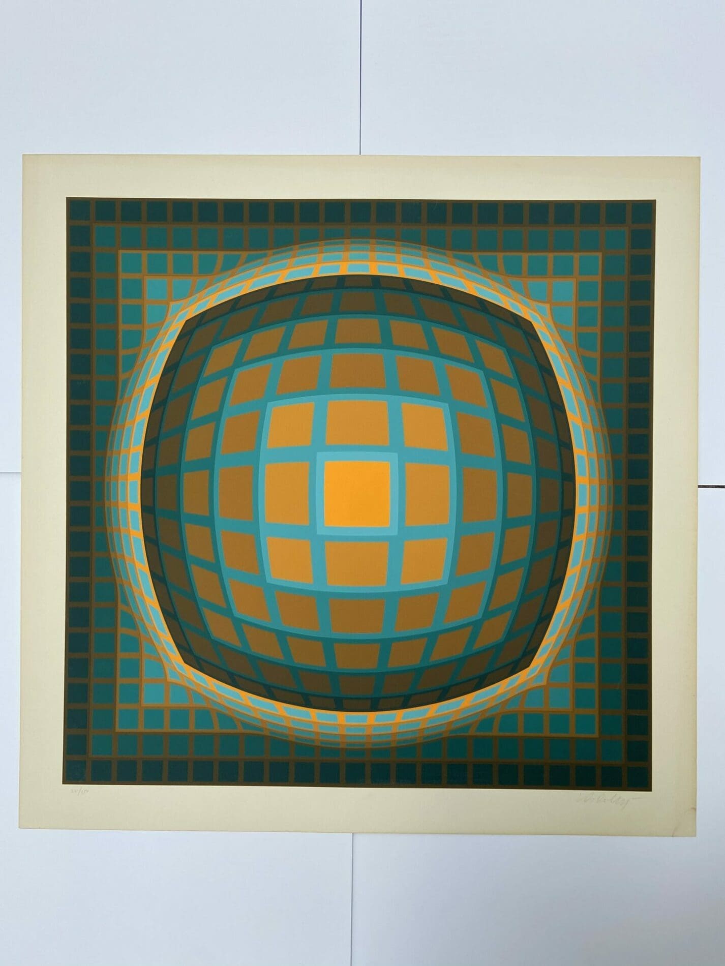 Vasarely – cinétique 5 – Sérigraphie
