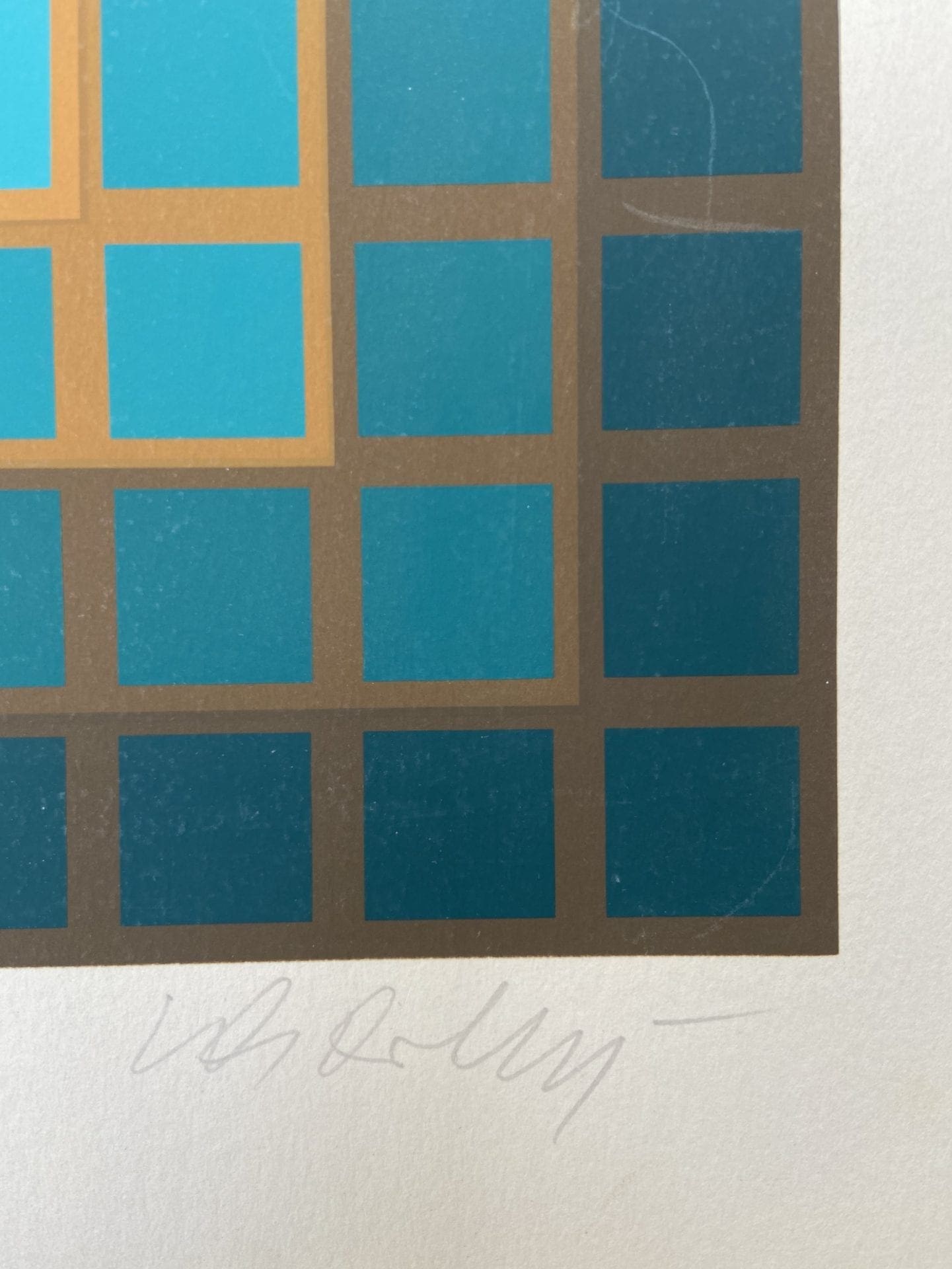 Vasarely – cinétique 5 – Sérigraphie
