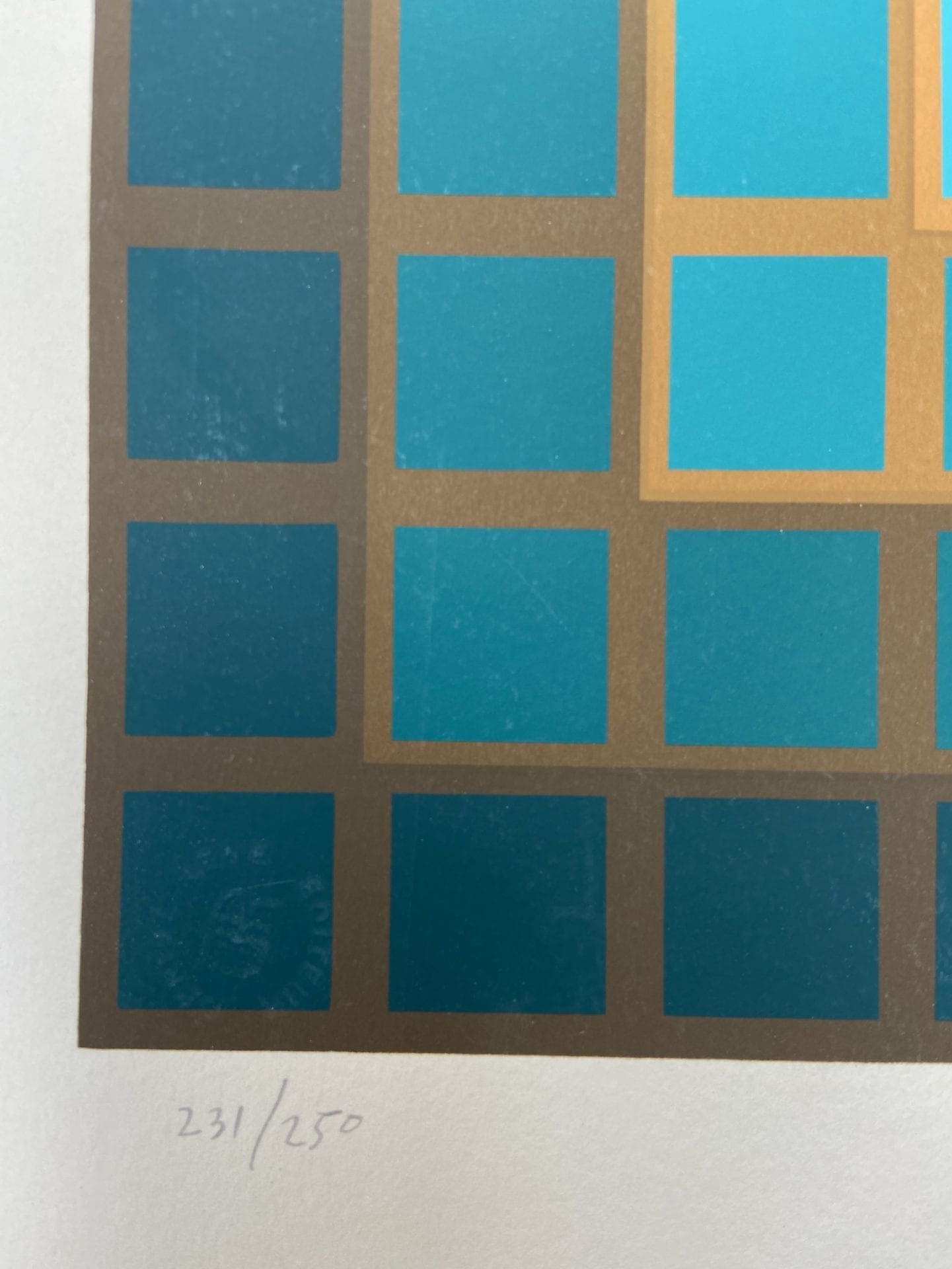 Vasarely – cinétique 5 – Sérigraphie