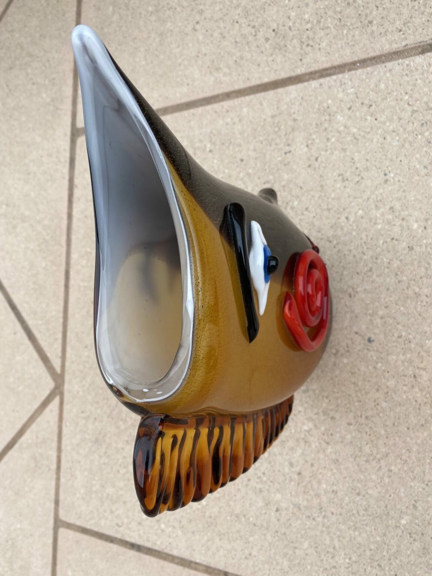 Vase sculpture en verre de Murano