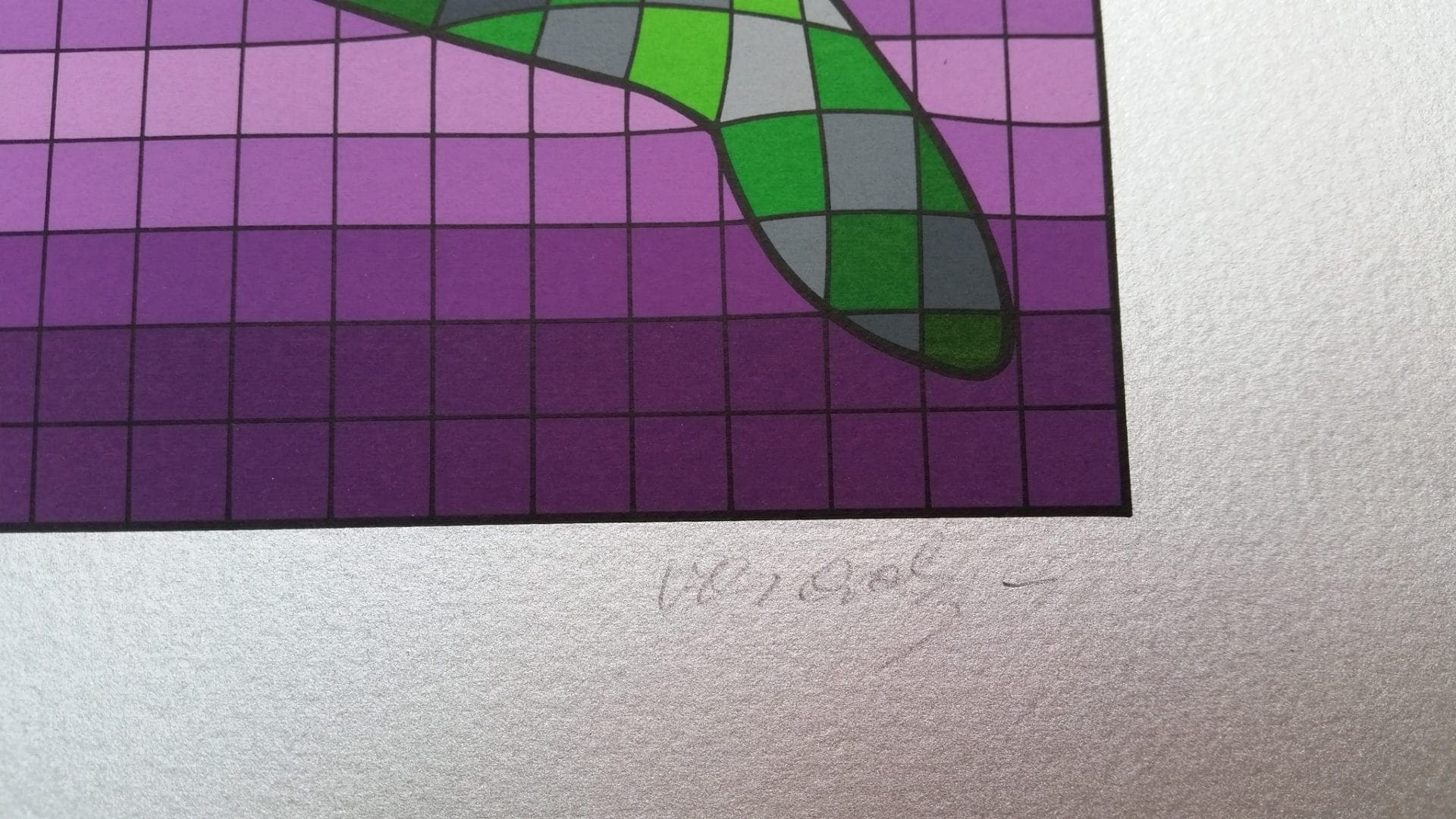 Victor VASARELY – Tennis Player – 1977