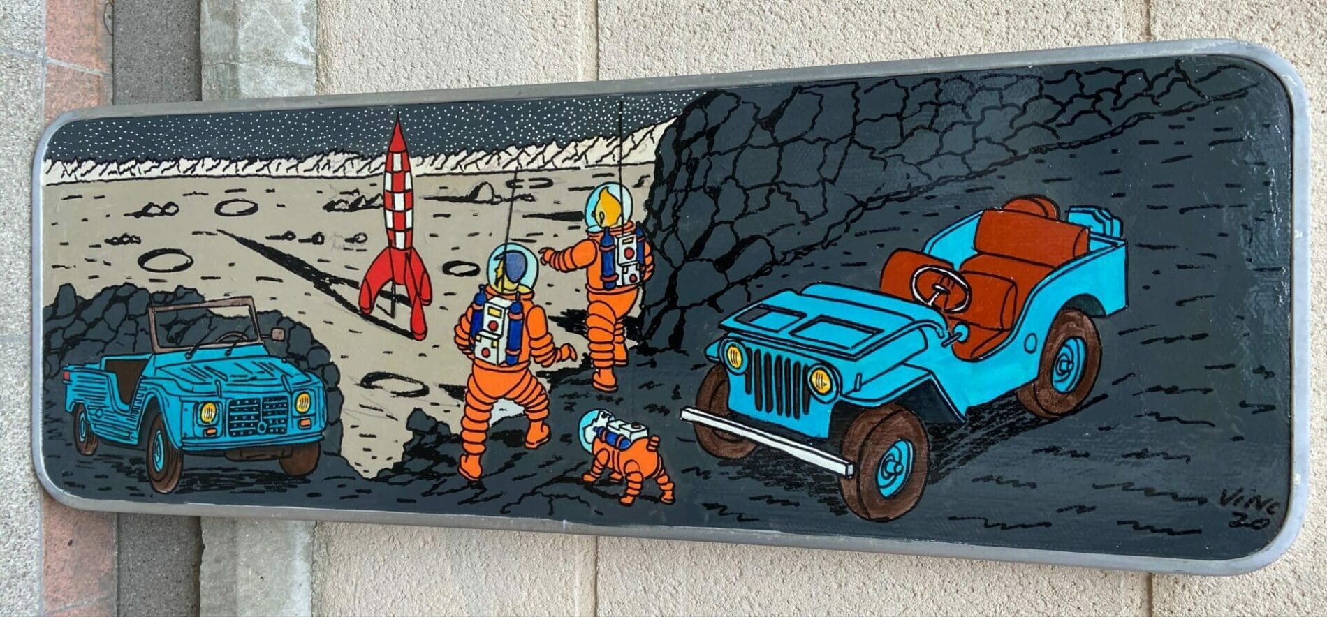 Vinc – Tintin – Panneau de signalisation