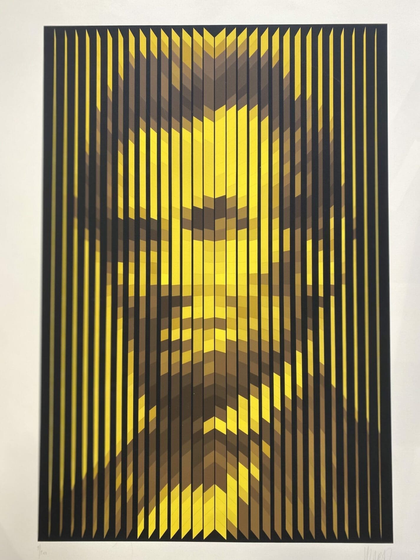 YVARAL – « Abraham Lincoln » Sérigraphie en couleurs sur papier vélin