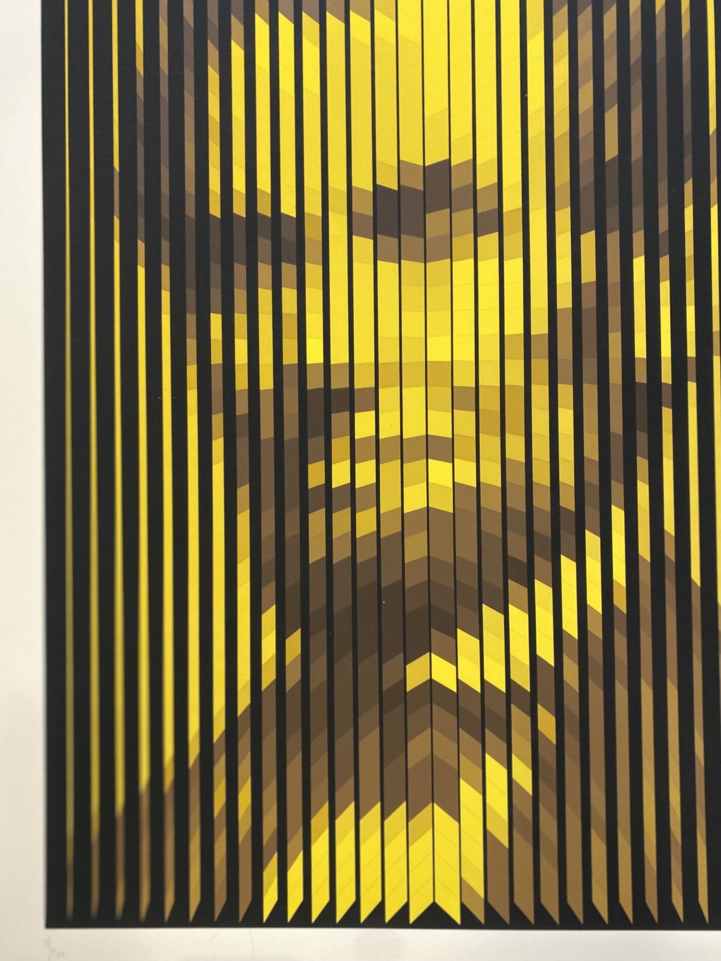 YVARAL – « Abraham Lincoln » Sérigraphie en couleurs sur papier vélin