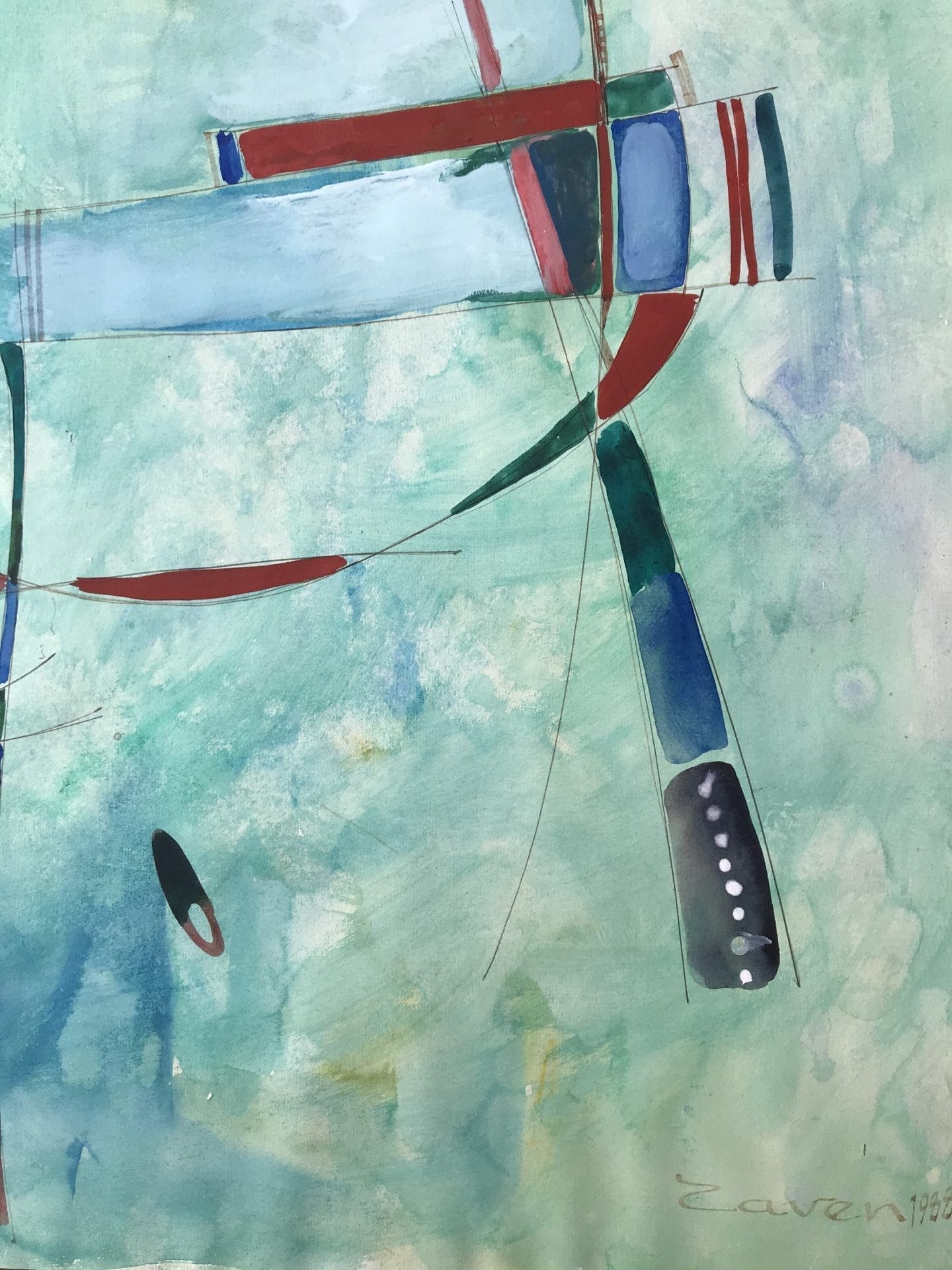 ZAVEN – Sans titre, 1988 – Gouache
