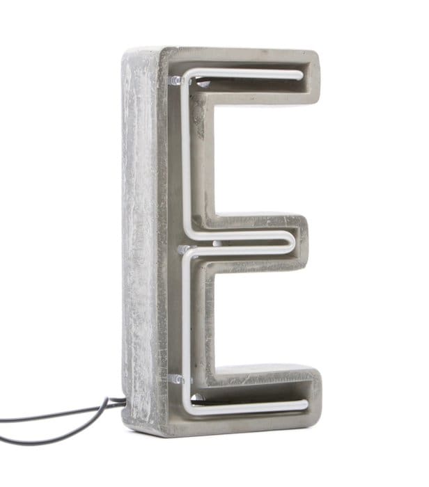 BBMDS – Seletti – Applique murale, Lampe de table, Lampe néon (1) – Verre, Béton – Enchères
