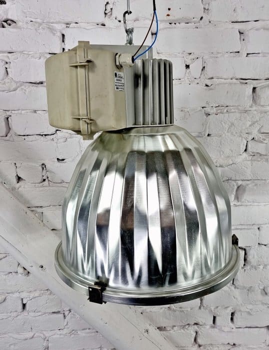 Grande Lampe Suspendue – Acier, Aluminium, Plastique, Verre