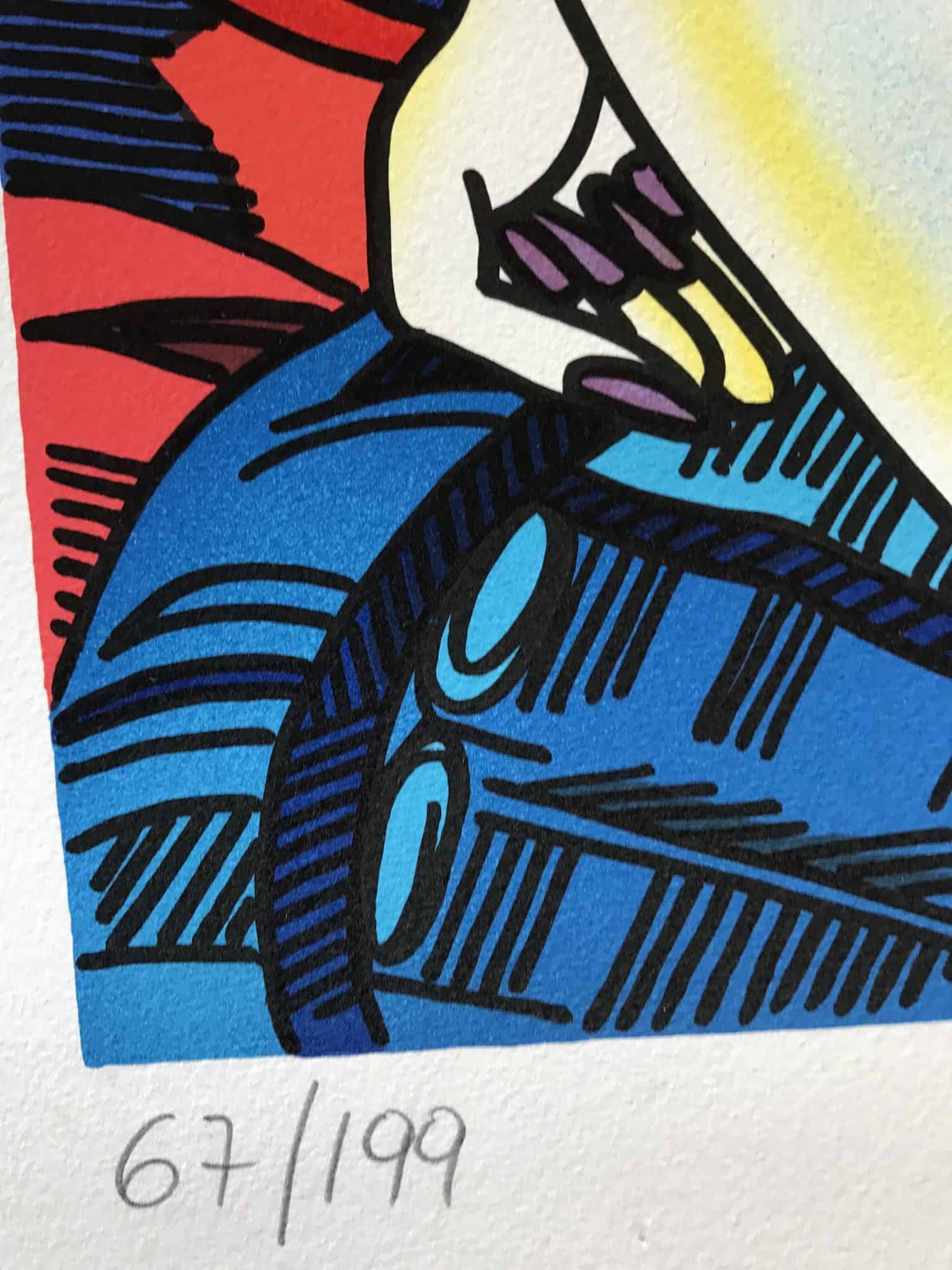 Lithographie Erró – Composition Pop Art Féminine (2001) – Édition Limitée 67/199