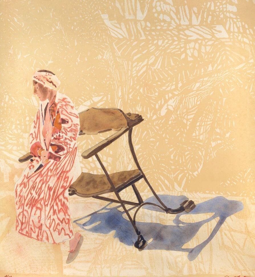 La Silhouette de la Grâce: Lilette à la chaise de Gaudi par Sam Szafran