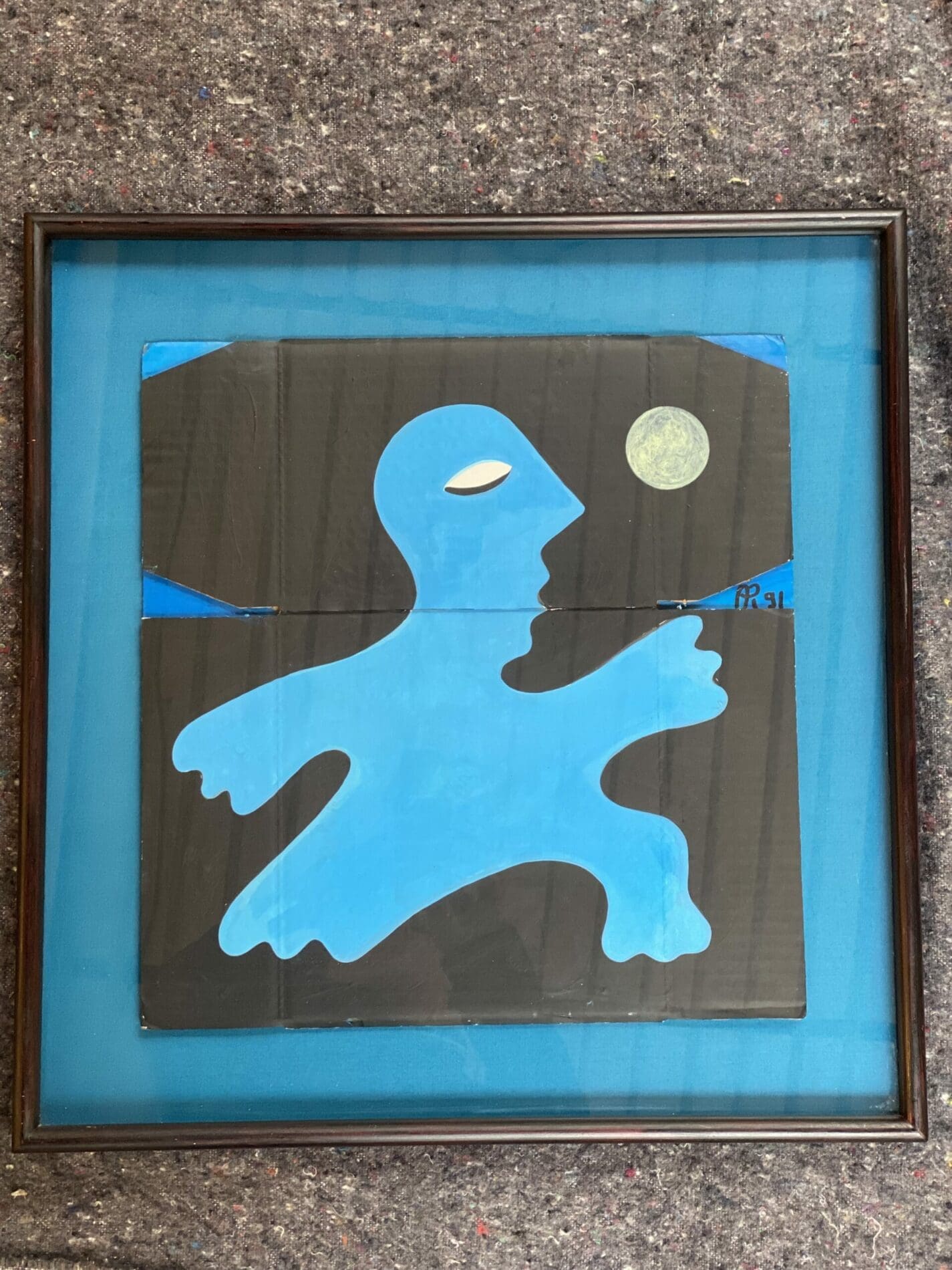 « L’Homme Bleu » – Œuvre Originale par Alain Rothstein