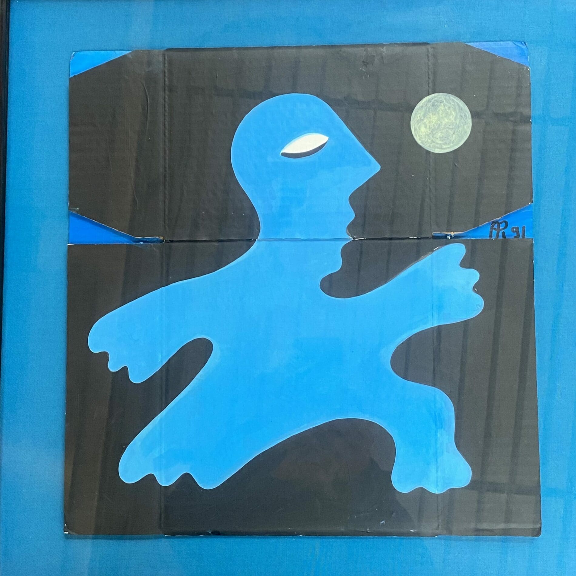 « L’Homme Bleu » – Œuvre Originale par Alain Rothstein
