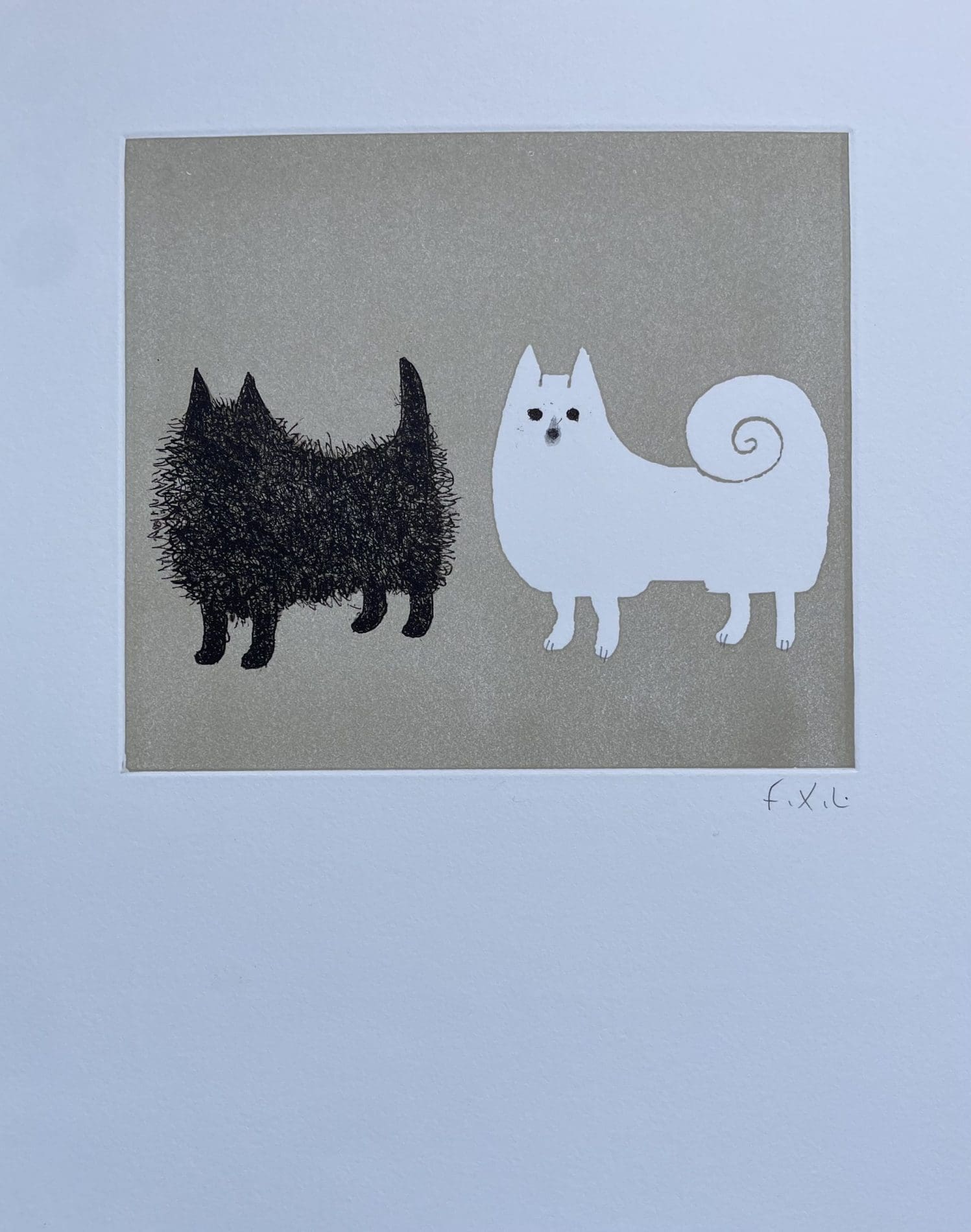 « Les Spitz (chiens) » par François-Xavier Lalanne