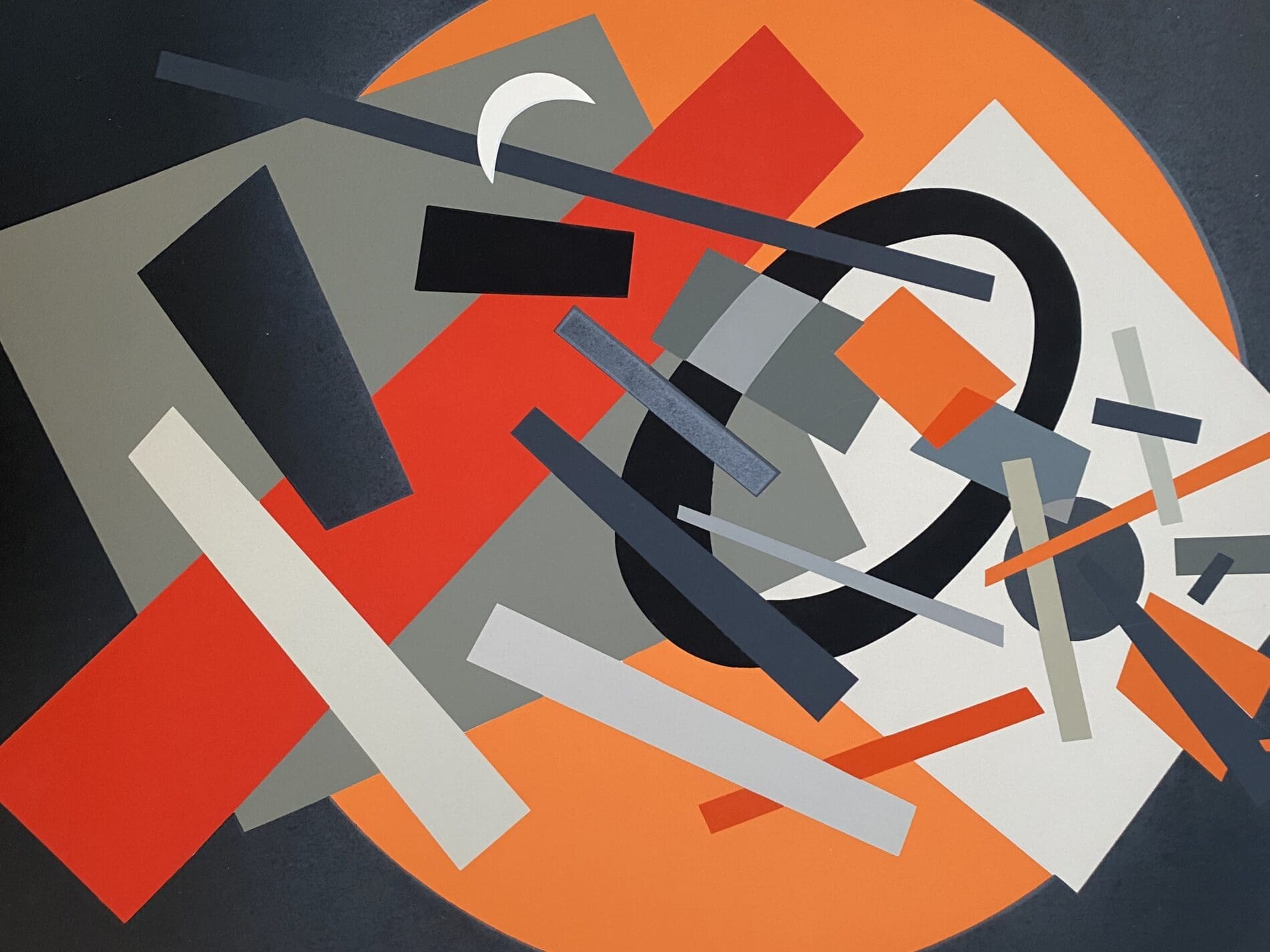« Suprematisme » – Sérigraphie de Nadia Leger sur papier coton Fabriano