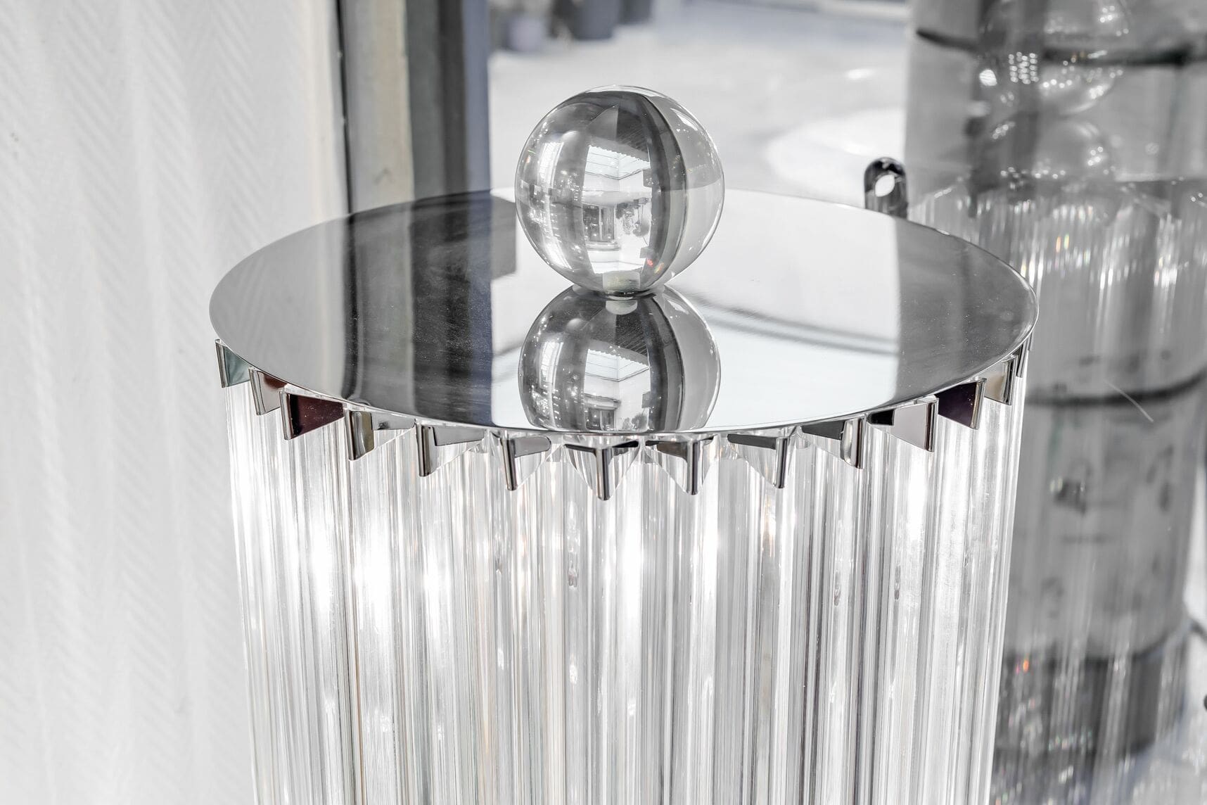 Paire de Colonnes Lumineuses en Verre de Murano, Circa 1980