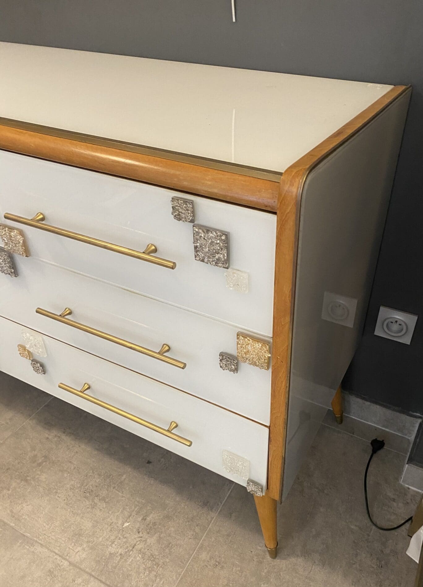 Commode Murano Vintage 3 Tiroirs