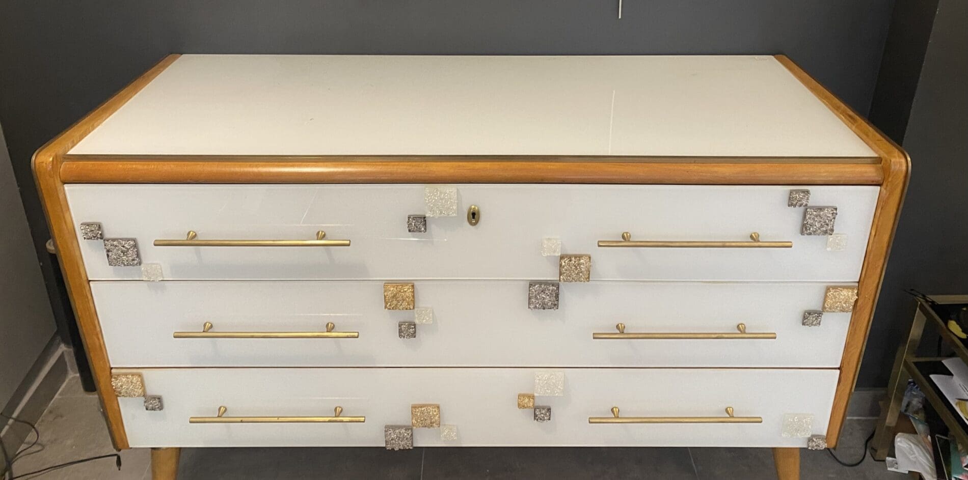 Commode Murano Vintage 3 Tiroirs