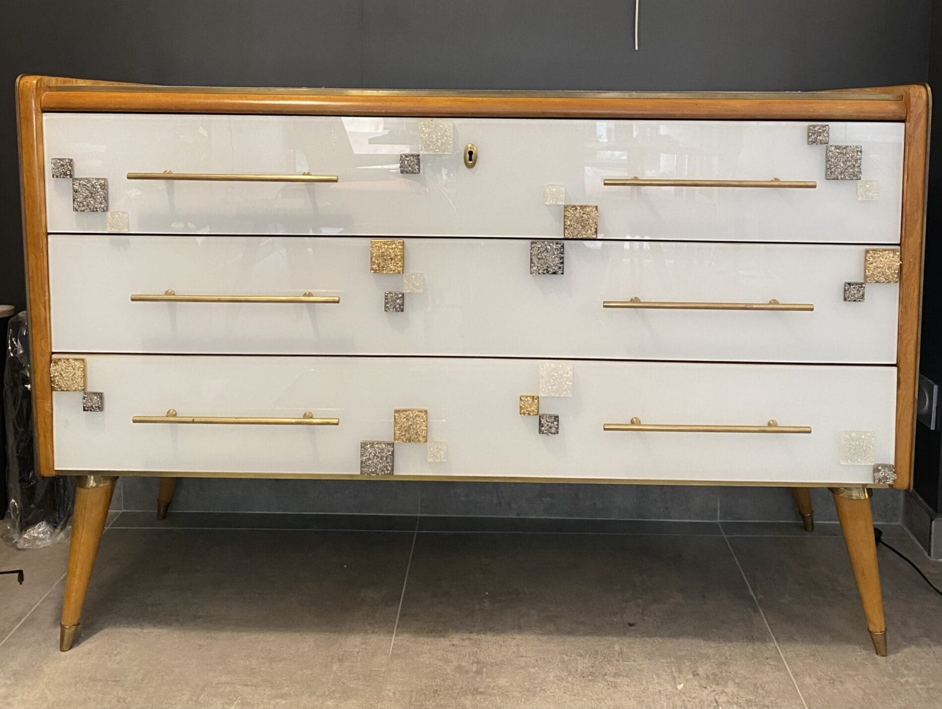 Commode Murano Vintage 3 Tiroirs