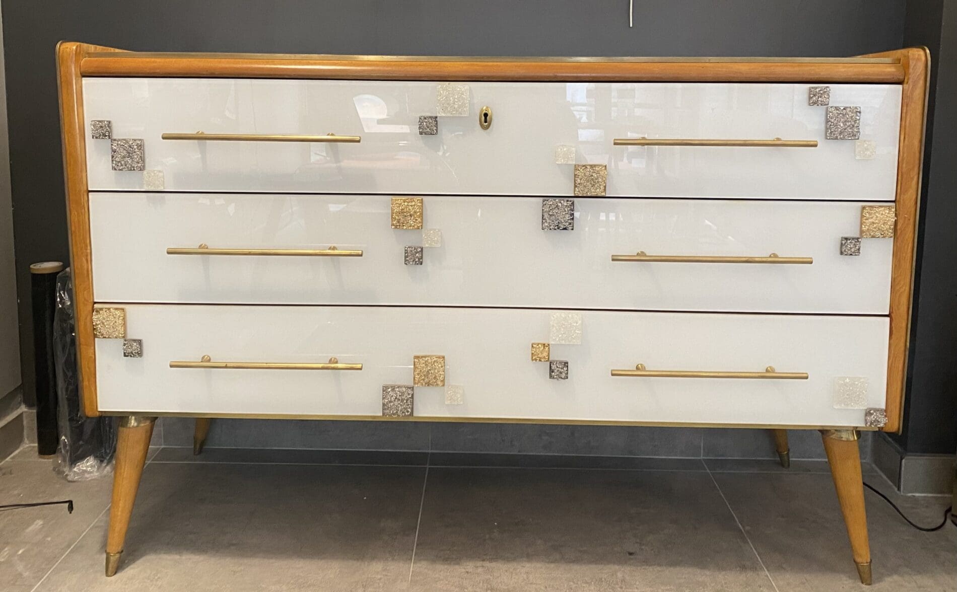 Commode Murano Vintage 3 Tiroirs