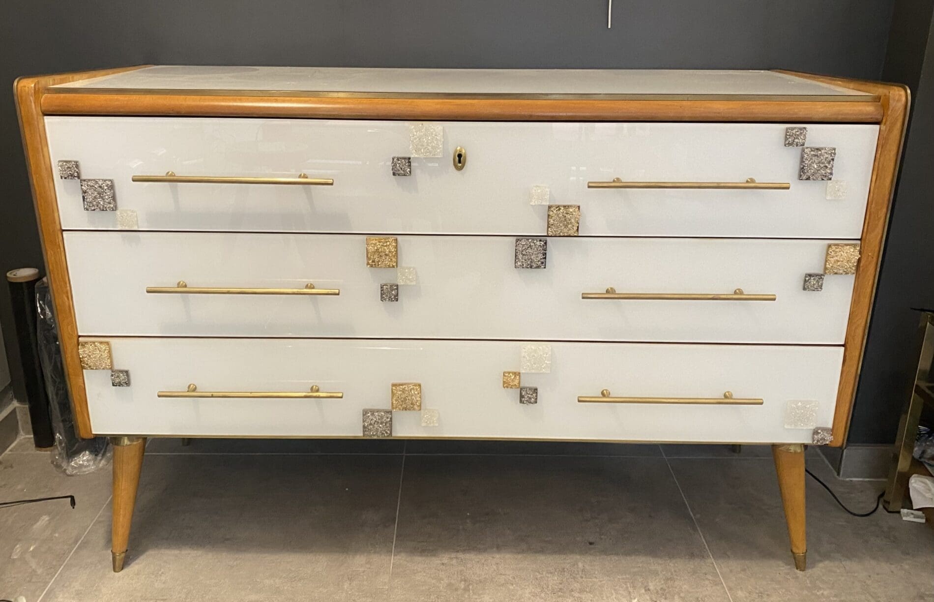 Commode Murano Vintage 3 Tiroirs