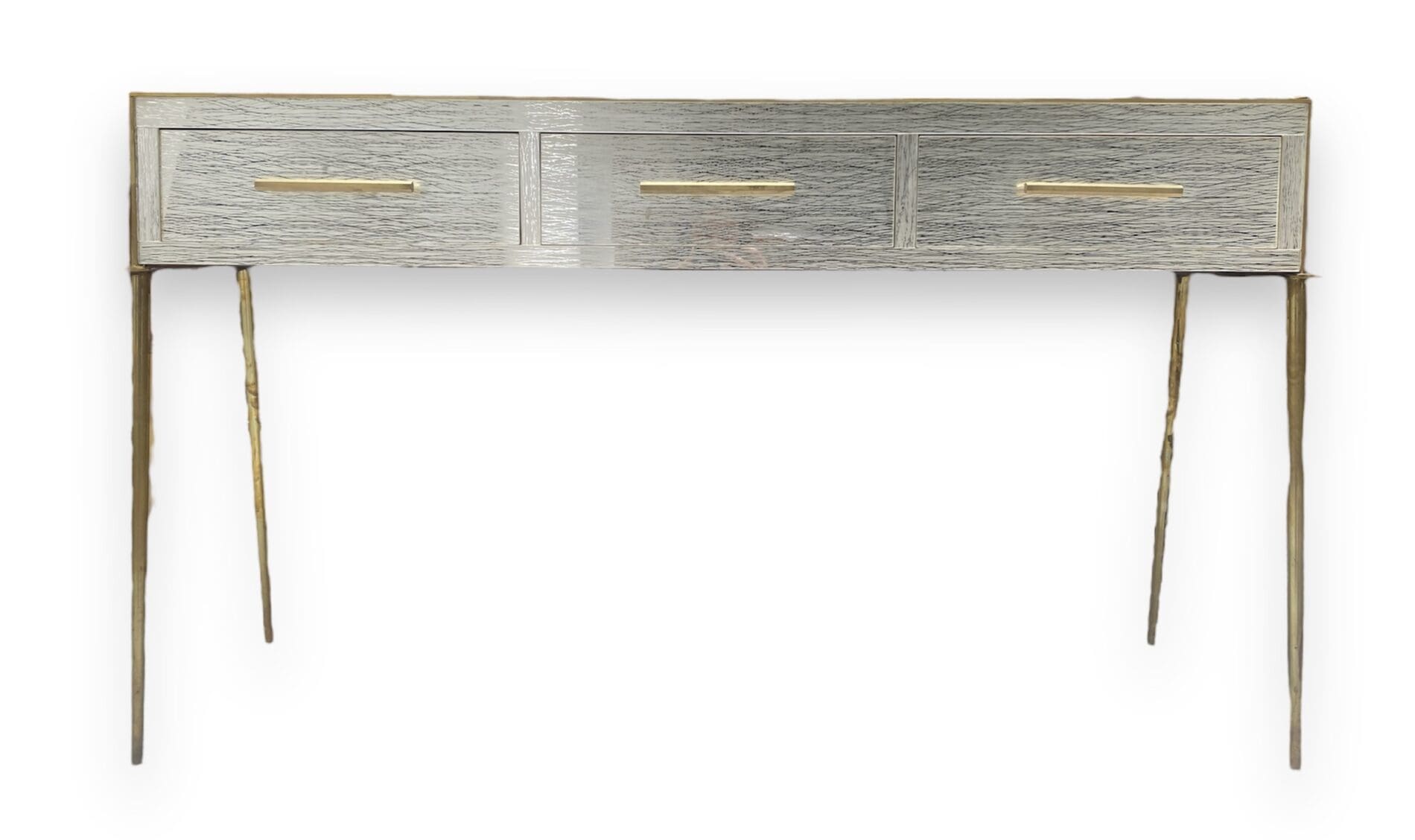 Console Vintage 1970 – Résine et Laiton