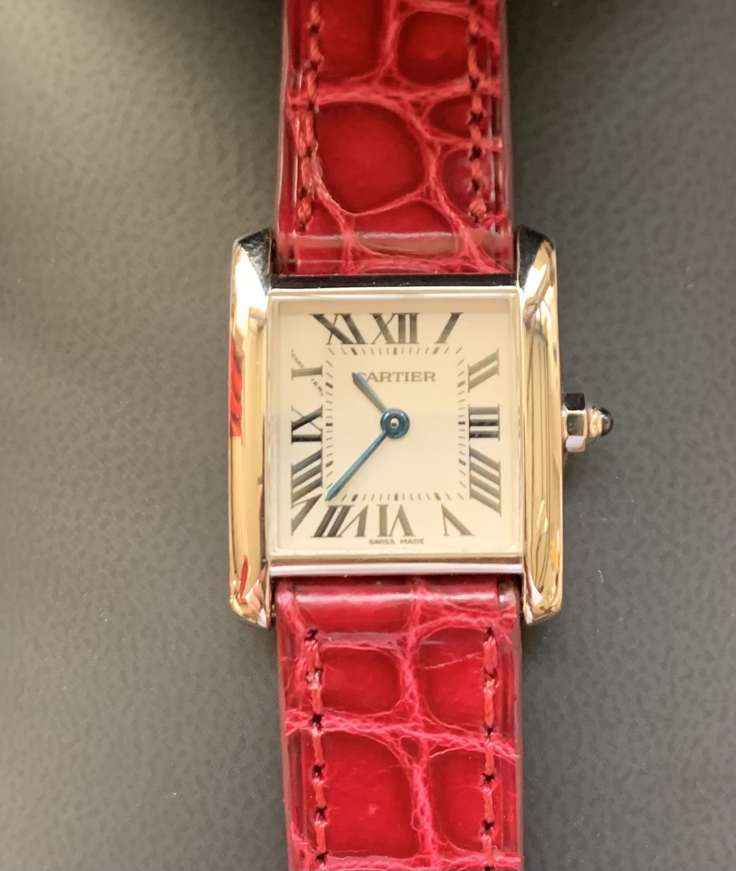 Cartier Tank French Lady 18K Or Blanc, Référence 2403, Parfait État – Vintage 1990