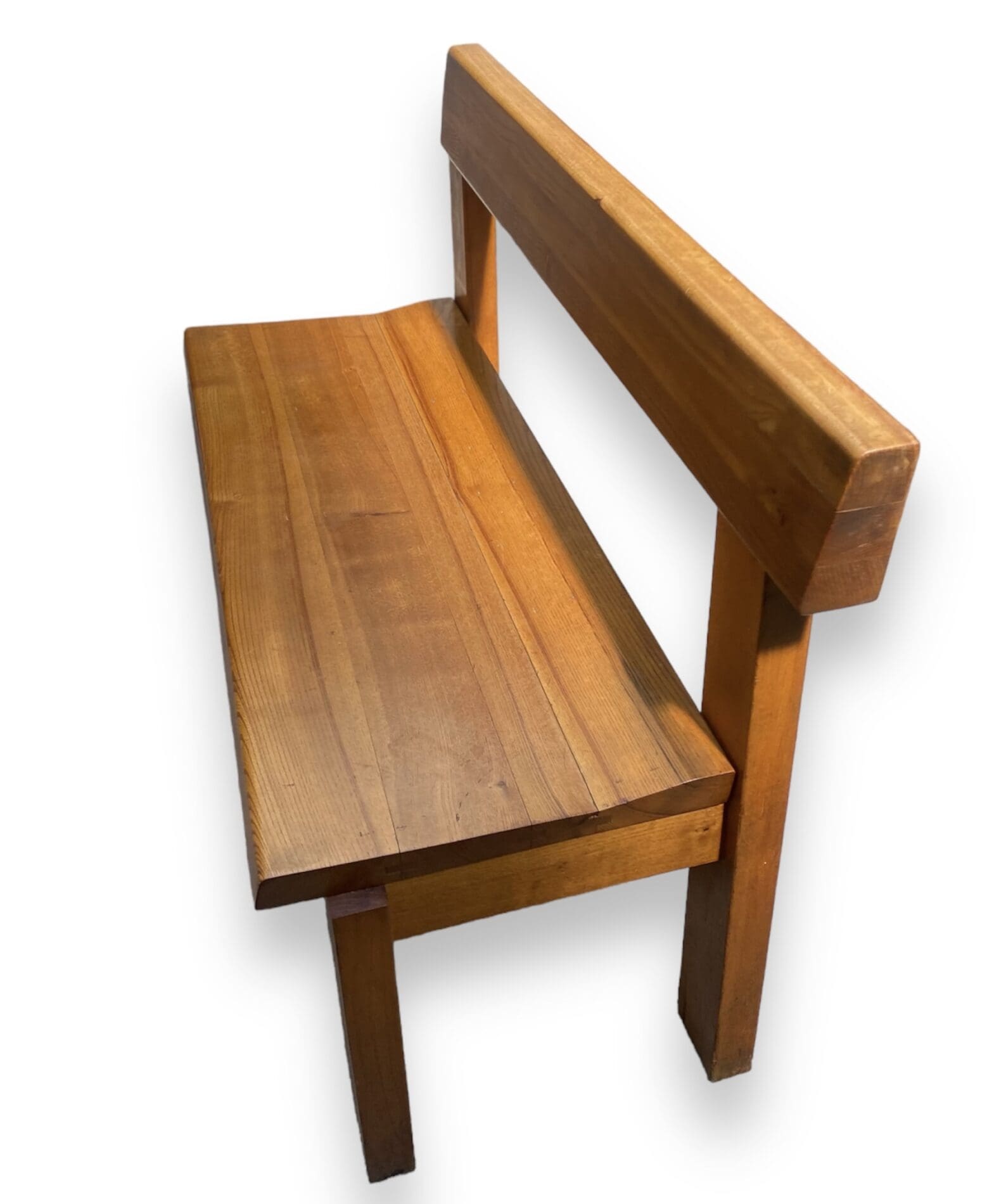 Banc S35 Pierre Chapo : Découvrez ce magnifique meuble en orme massif des années 1960