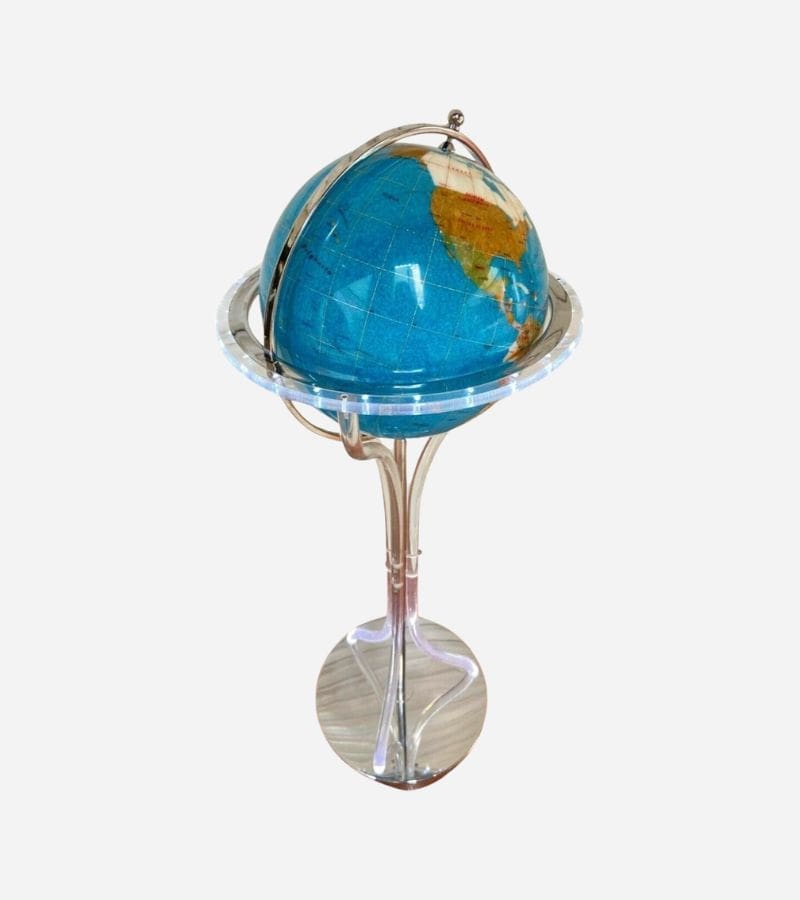Globe Terrestre Lumineux – Design Moderne, 2015, Parfait État