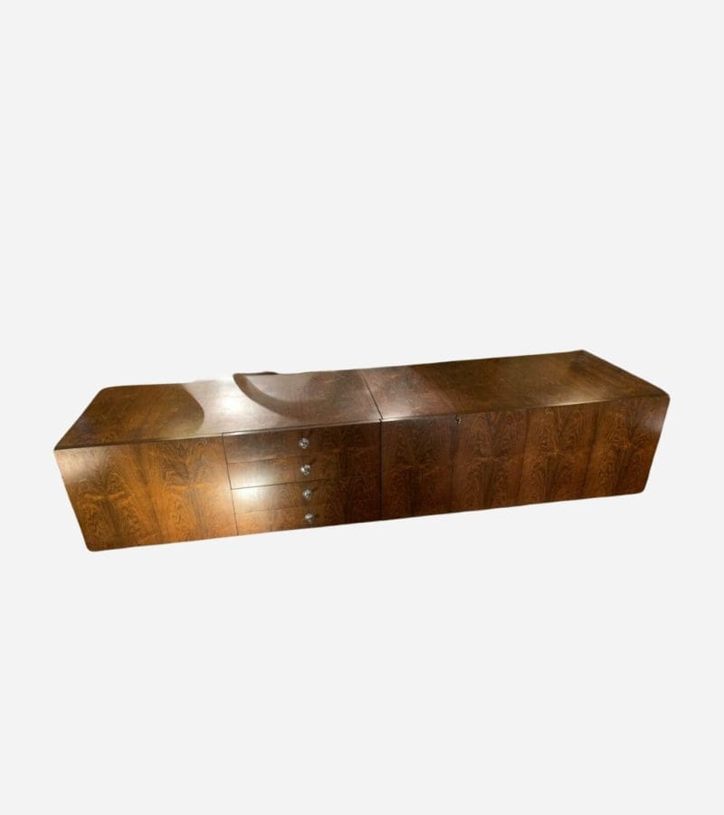 Enfilade Alain Richard modèle 800 en Palissandre de Rio – Meuble d’occasion vintage des années 60