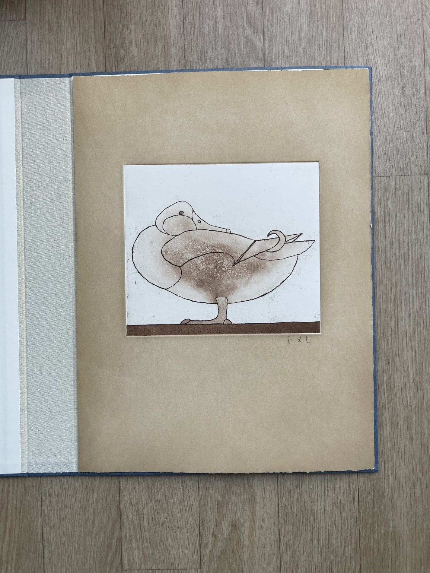 « Le Canard » de François-Xavier Lalanne – Aquatinte et Vernis Mou, Édition Limitée