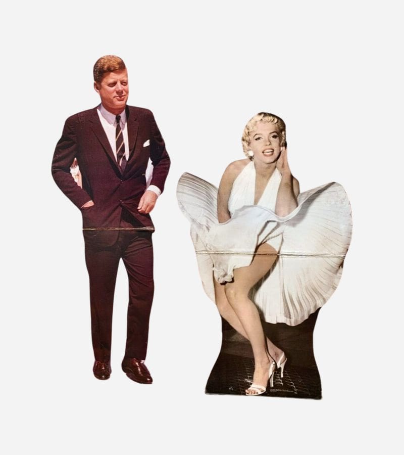 Silhouettes de Kennedy et Marilyn Monroe – Décoration Vintage, 1980-1997