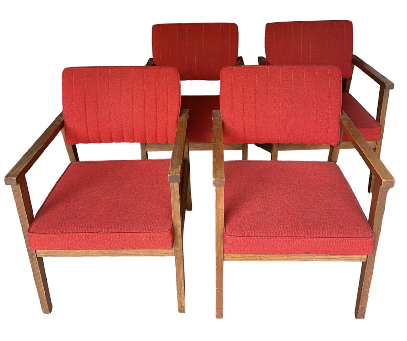 Suite de 4 Fauteuils rouges Occasion – Canadian Atlas Furniture