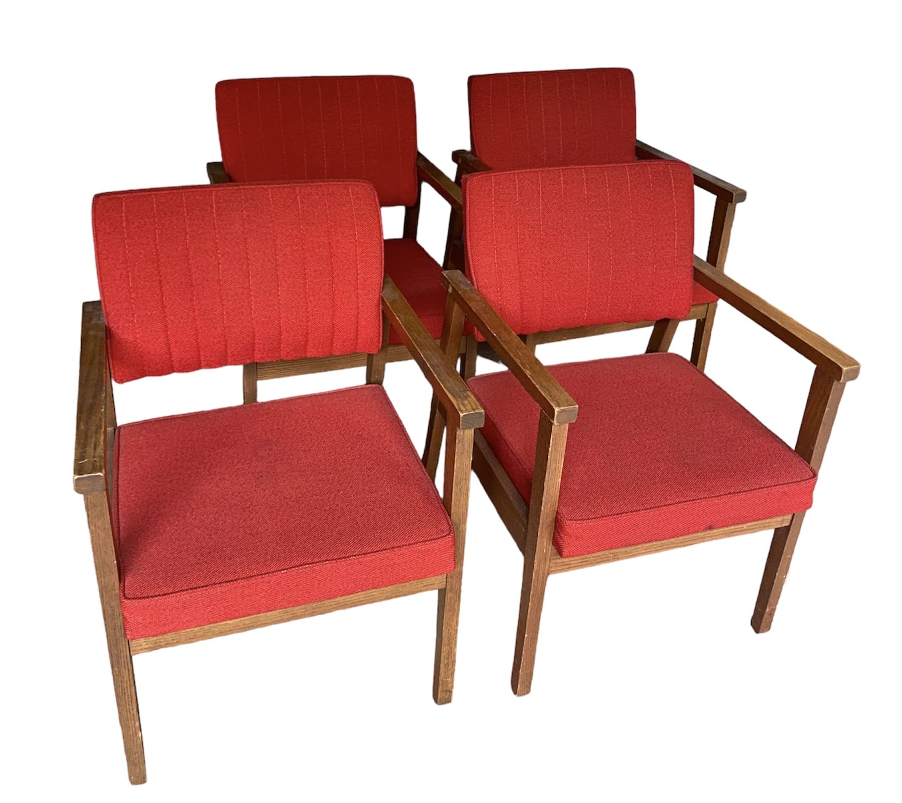 Suite de 4 Fauteuils rouges Occasion – Canadian Atlas Furniture
