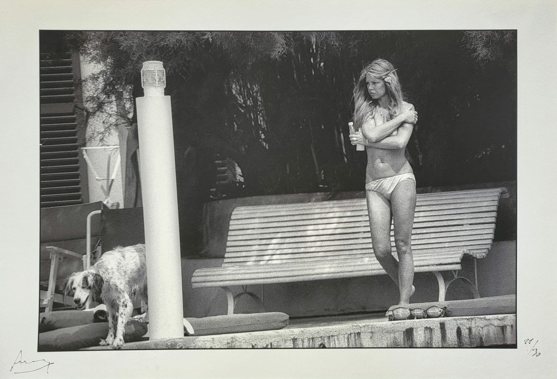 Photographie « Brigitte Bardot à Saint-Tropez » par Francis Apesteguy