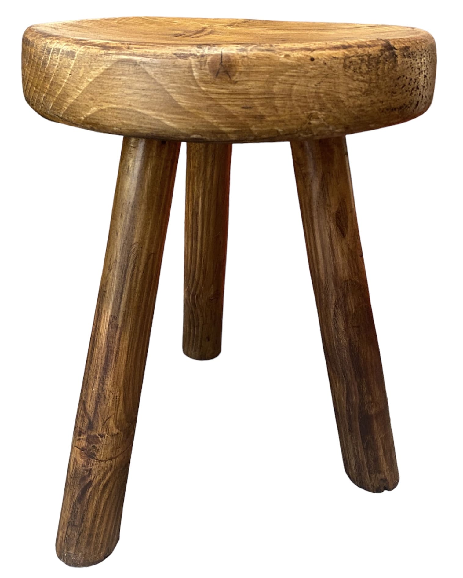 Tabouret tripode en pin par Charlotte Perriand