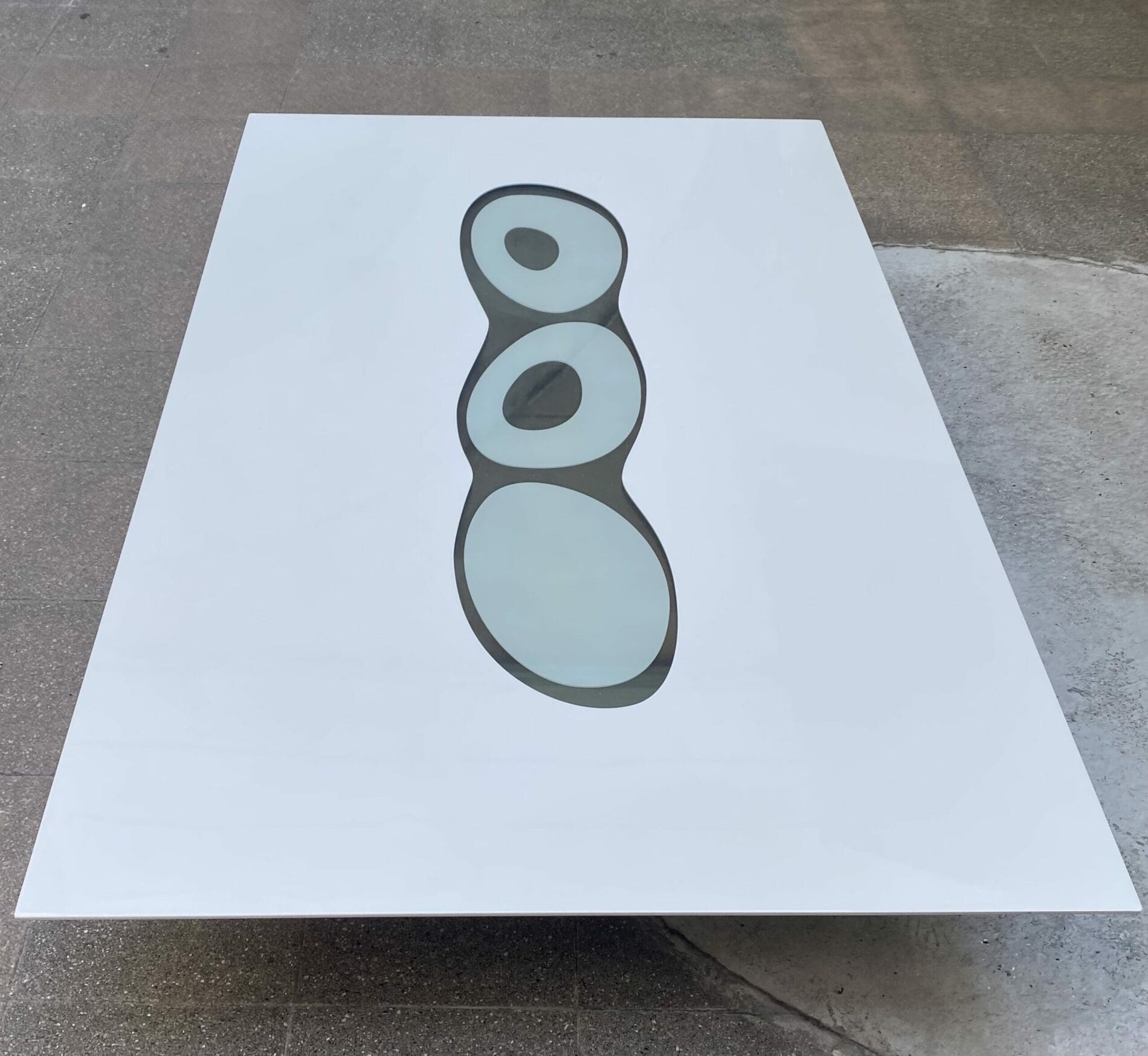 Table Basse Lumineuse Saazs Blanche en Édition Limitée