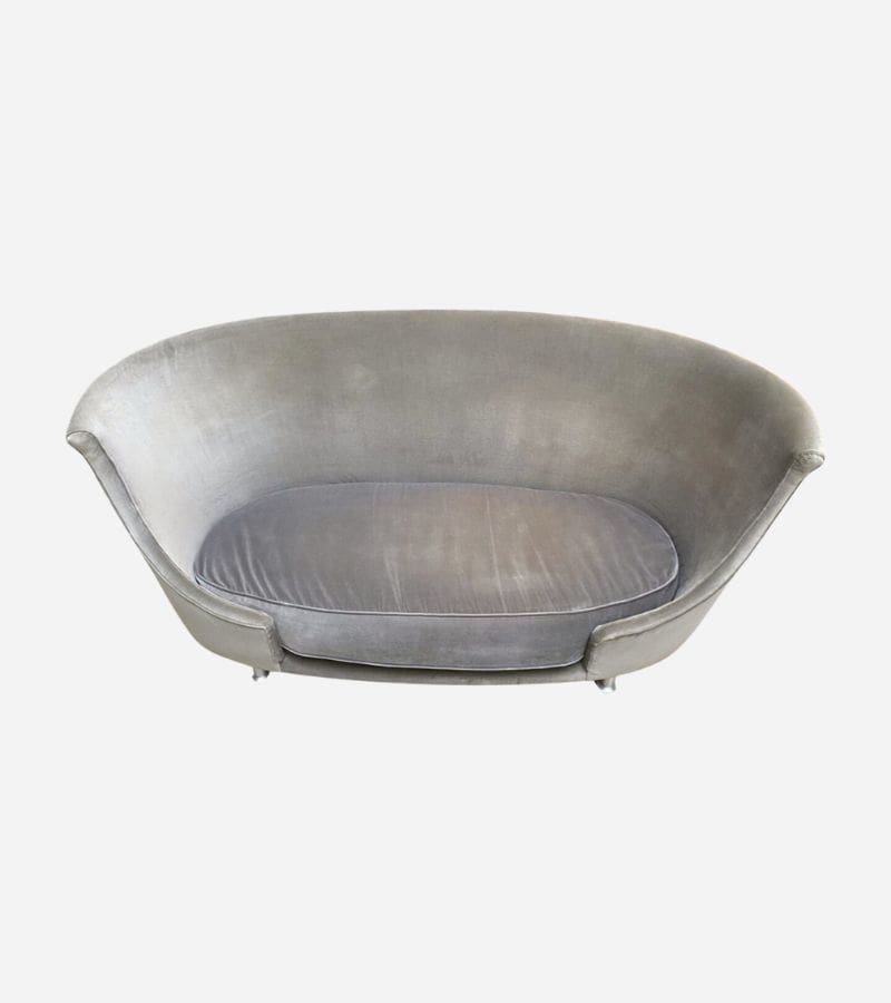 Canapé Moroso velour Gris Souris