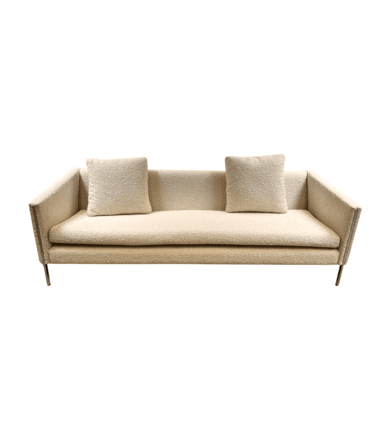 Canapé Pierre Paulin modèle 442 en bouclette écrue – Icône du design des années 60