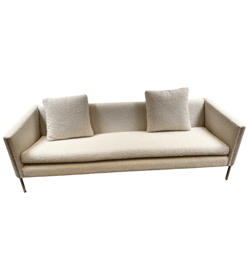 Canapé Pierre Paulin modèle 442 en bouclette écrue – Icône du design des années 60