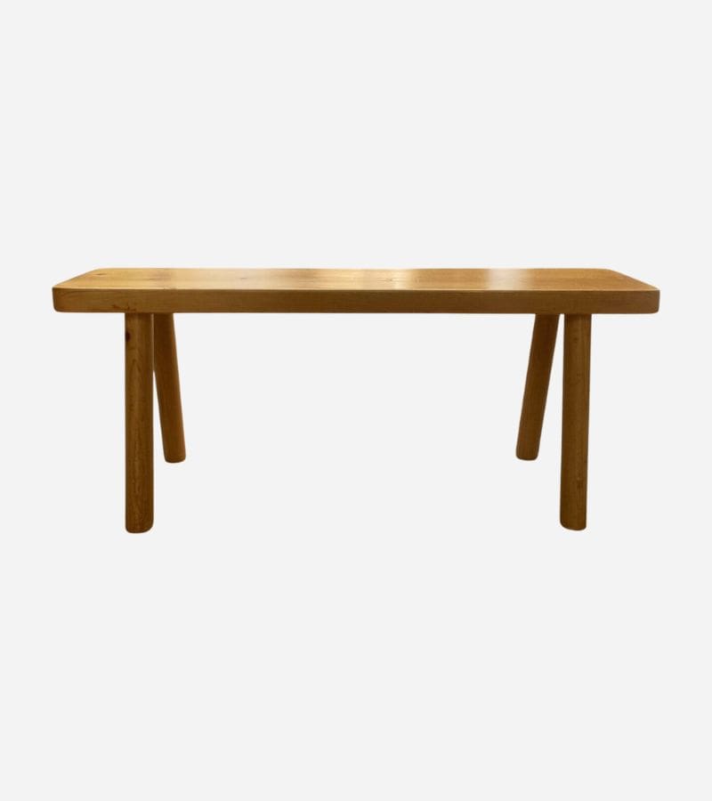 Banc en Pin de René Martin pour Charlotte Perriand