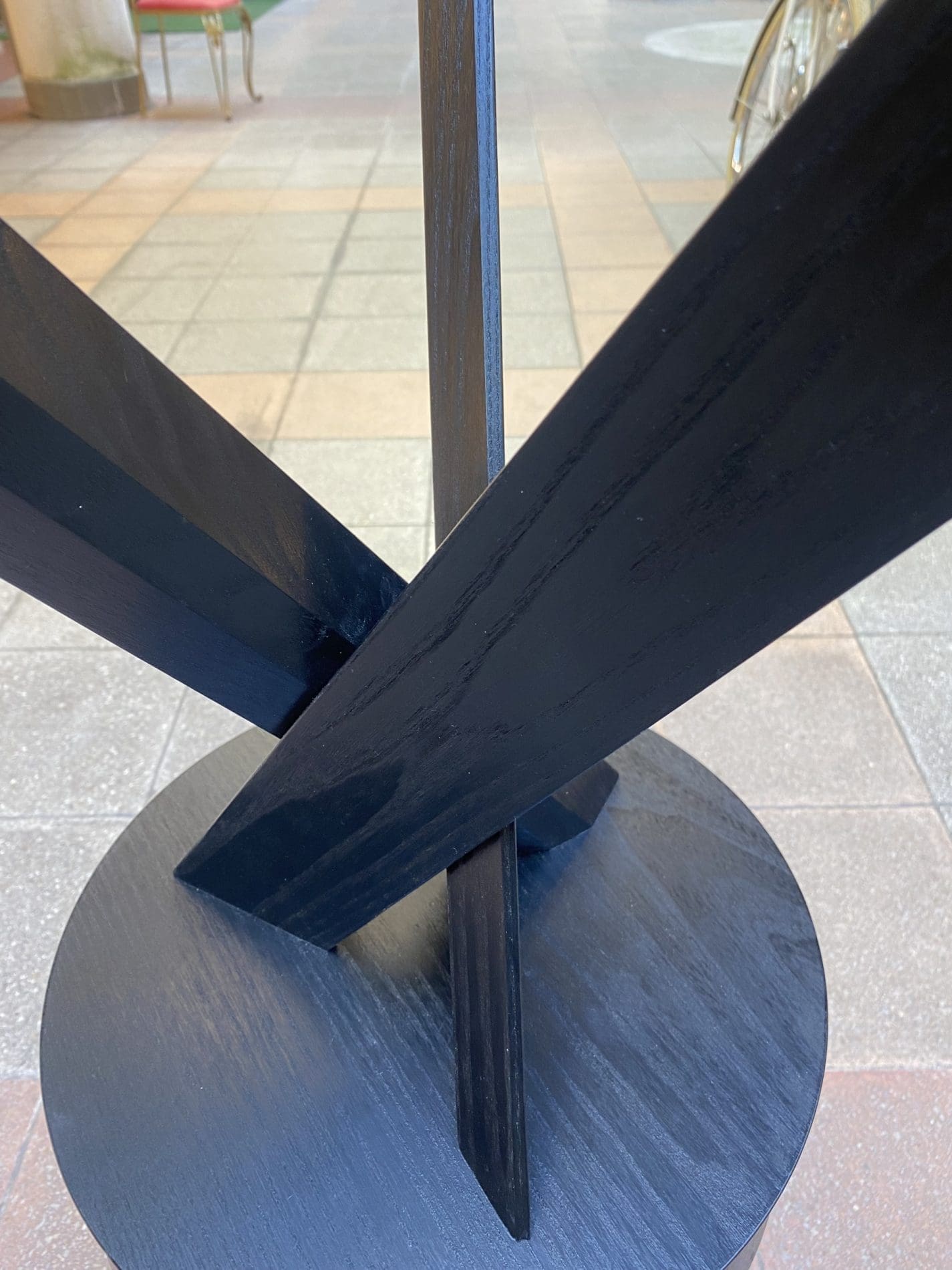 Tabouret S31A « Black Édition » par Pierre Chapo – Rare Artisanat Français en Orme Laqué
