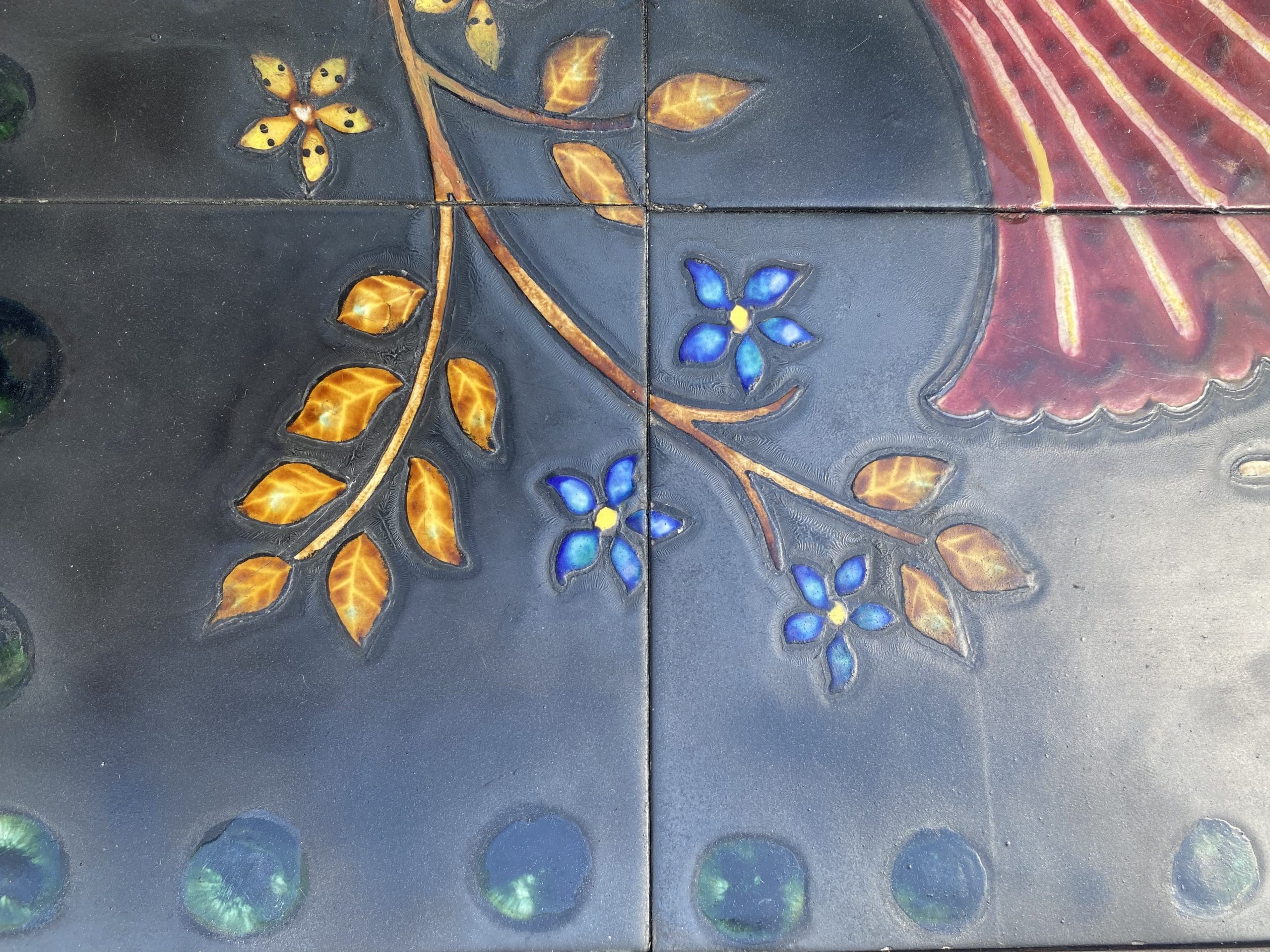 Table Basse Emile Rocher 1969 – Fer Forgé et Céramique