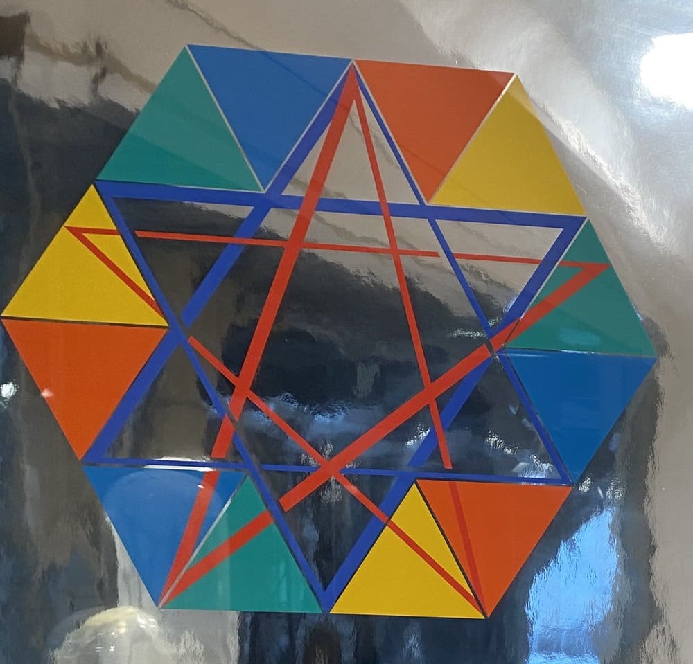 Yaacov Agam – Star of David – Abstract Illusionism, 1979 – Sérigraphie signée